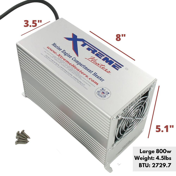  Xtreme Heaters Large 800W XXXHEAT Boat Bilge & RV Heater 