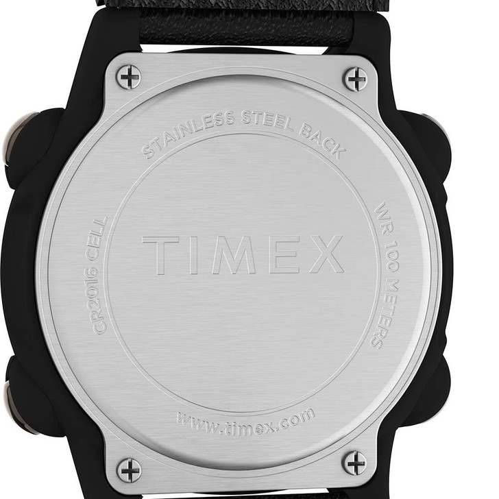  Timex Expedition Chrono 39mm Watch - Black Leather Strap 