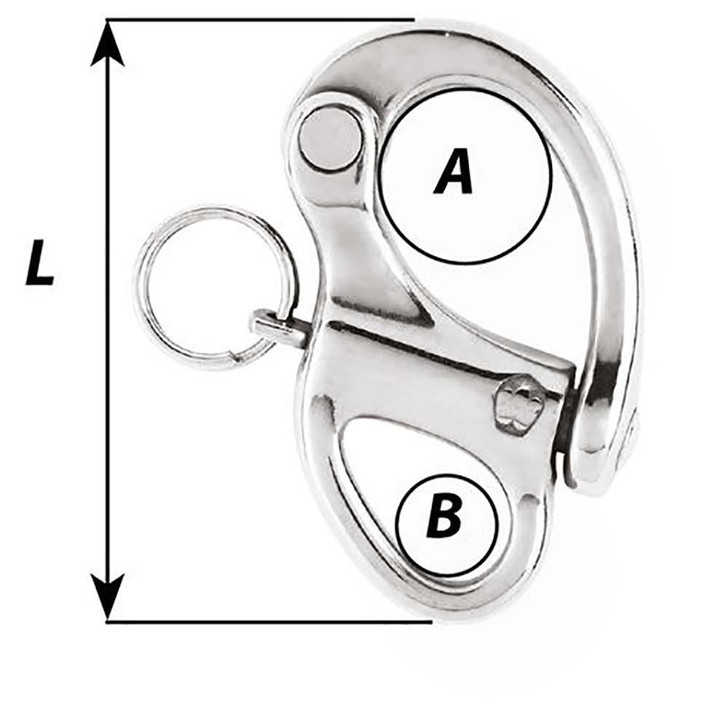 Wichard Marine Wichard 2" Snap Shackle w/Fixed Eye - 50mm 