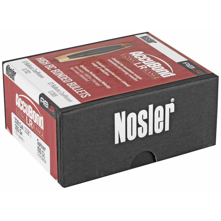 NOSLER Nosler Ablr 338 Cal 265gr Sp 100ct 
