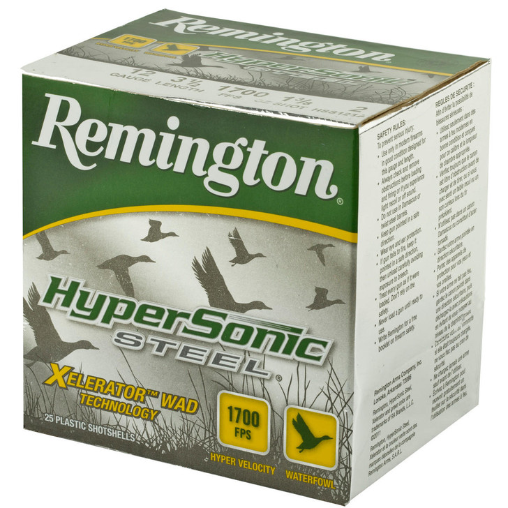 Remington Rem Hypsnc Stl 12ga 3.5" #2 25/250