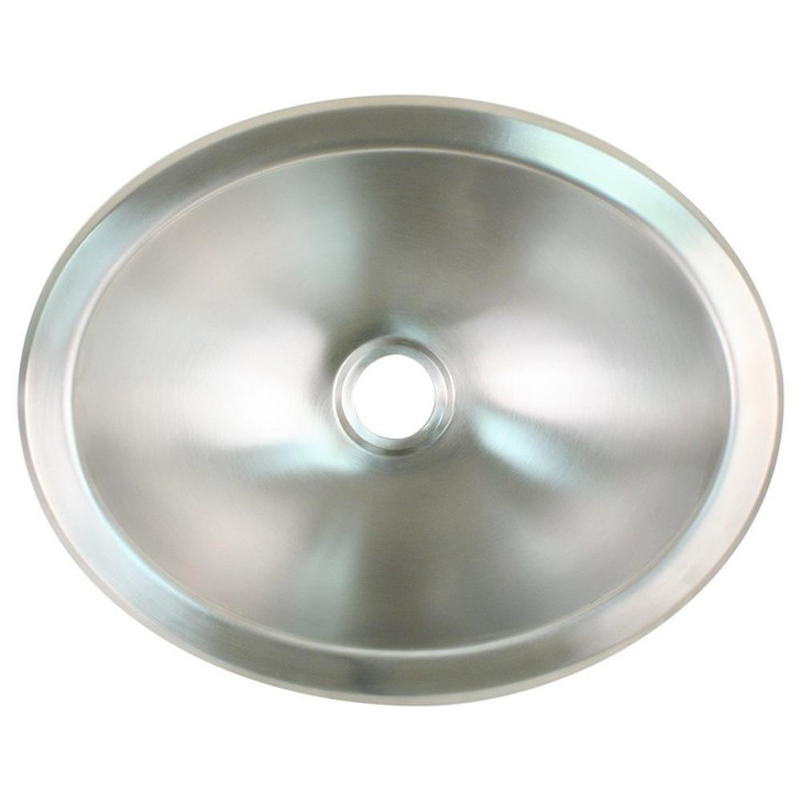  Scandvik Brushed SS Oval Sink - 13.25" x 10.5" 