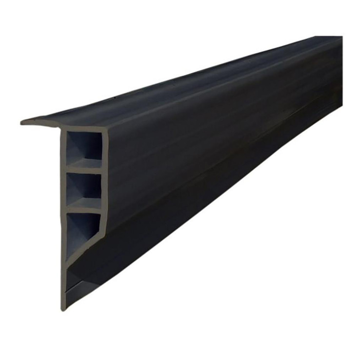  Dock Edge Standard PVC Full Face Profile - 16' Roll - Black 