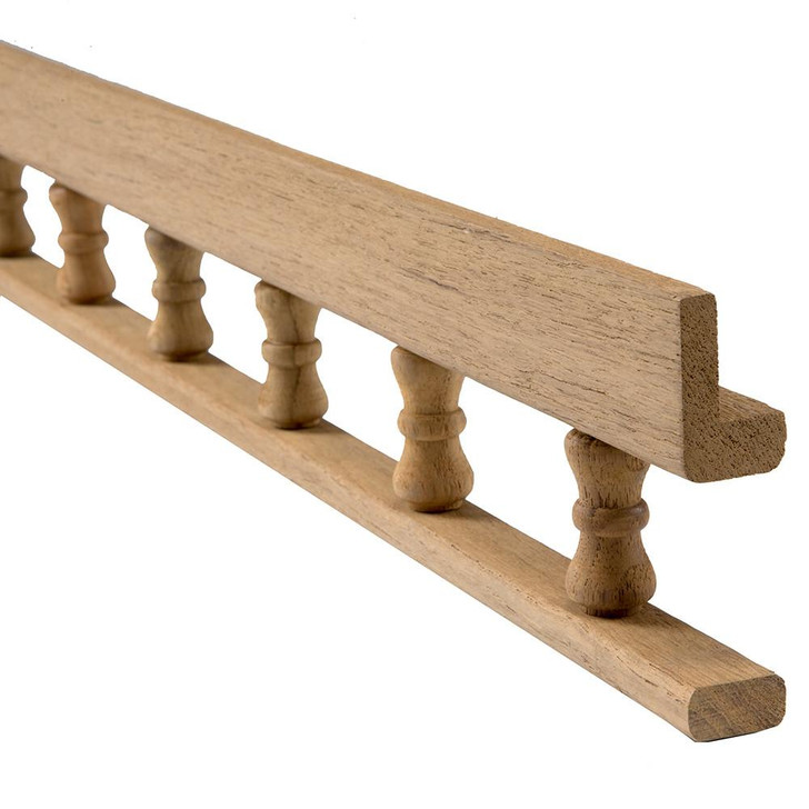  Whitecap Teak L-Type Pin Rail - 5' 