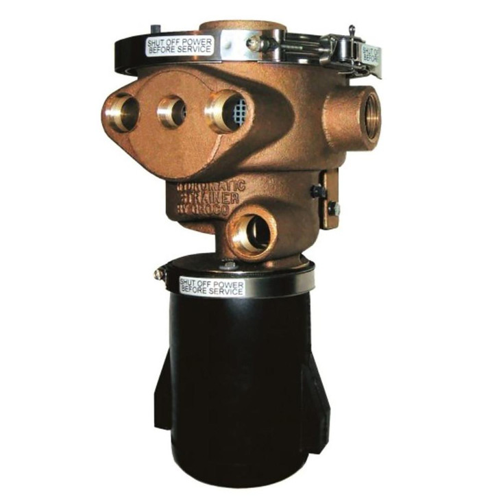  GROCO 1-1/2" Inlet Hydromatic Self-Cleaning Strainer - 12V 