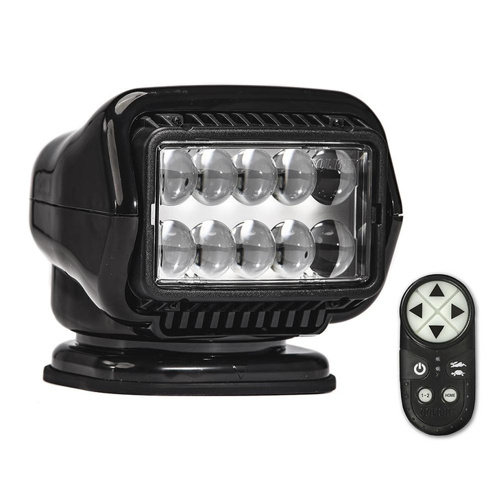  Golight Stryker ST Series Permanent Mount Black LED w/Wireless Handheld Remote 