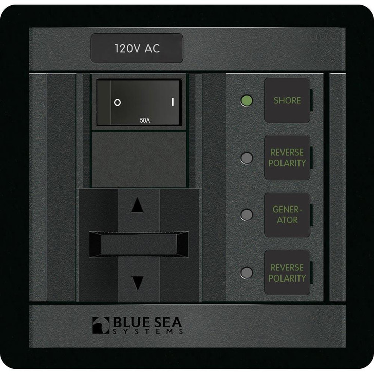Blue Sea Systems Blue Sea 1231 120V AC 2 Sources - 50A 