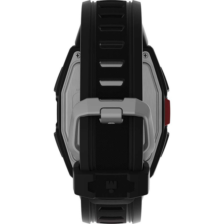  Timex IRONMAN® T300 Silicone Strap Watch - Black/Red 