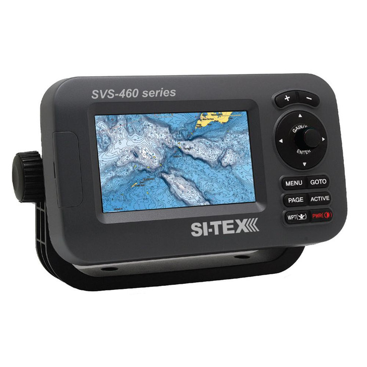  SI-TEX SVS-460C Chartplotter - 4.3" Color Screen w/Internal GPS and Navionics+ Flexible Coverage 
