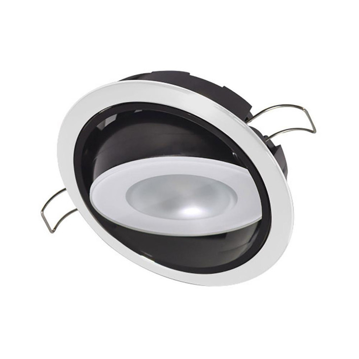  Lumitec Mirage Positionable Down Light - White Dimming - White Bezel 