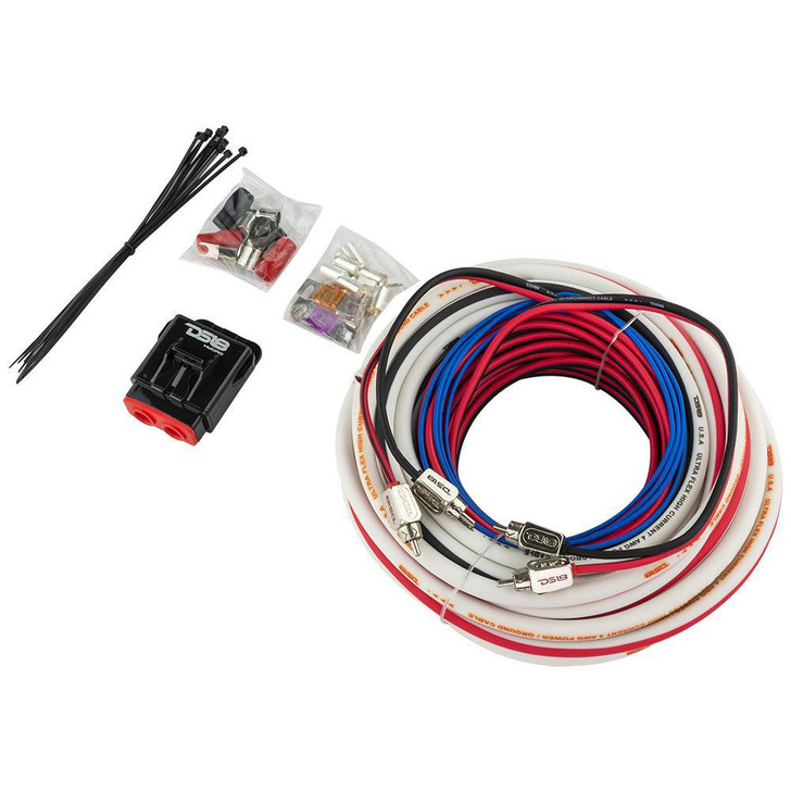  DS18 Hydro Power Amplifier Install Kit - 4GA 