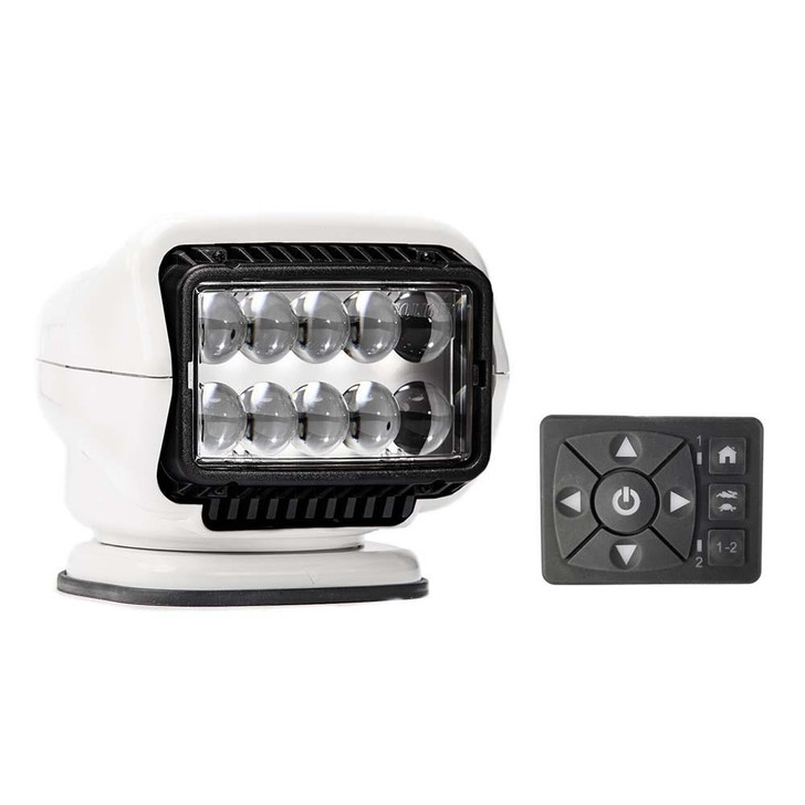  Golight Stryker ST Series Permanent Mount White 12V LED w/Hard Wired Dash Mount Remote 