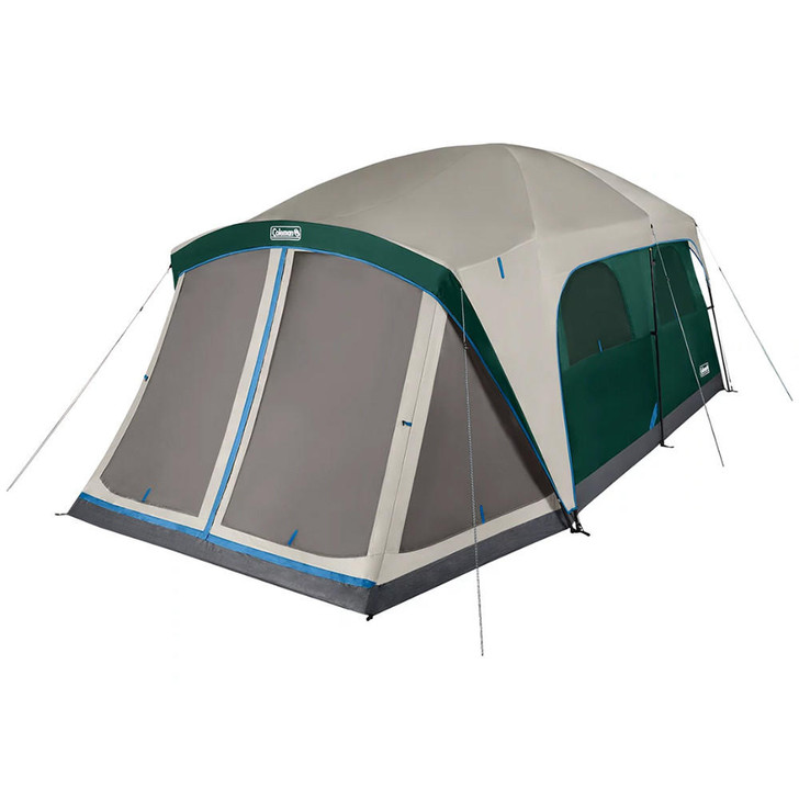  Coleman Skylodge™ 12-Person Camping Tent w/Screen Room - Evergreen 