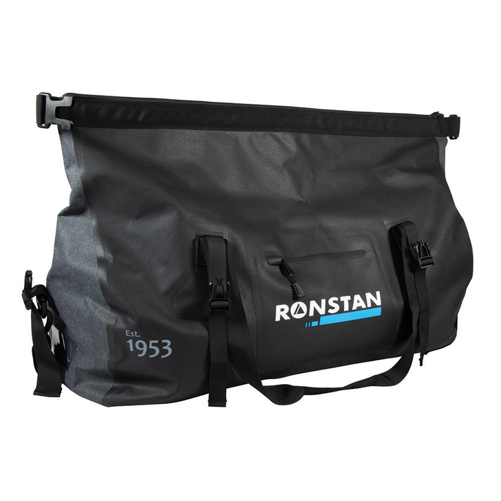  Ronstan Dry Roll Top - 55L Crew Bag - Black & Grey 