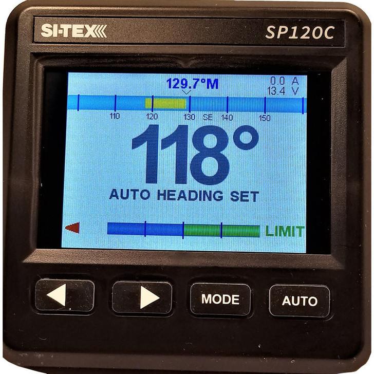  SI-TEX SP-120 Color System w/Rudder Feedback & Type "T" Mechanical Dash Drive 