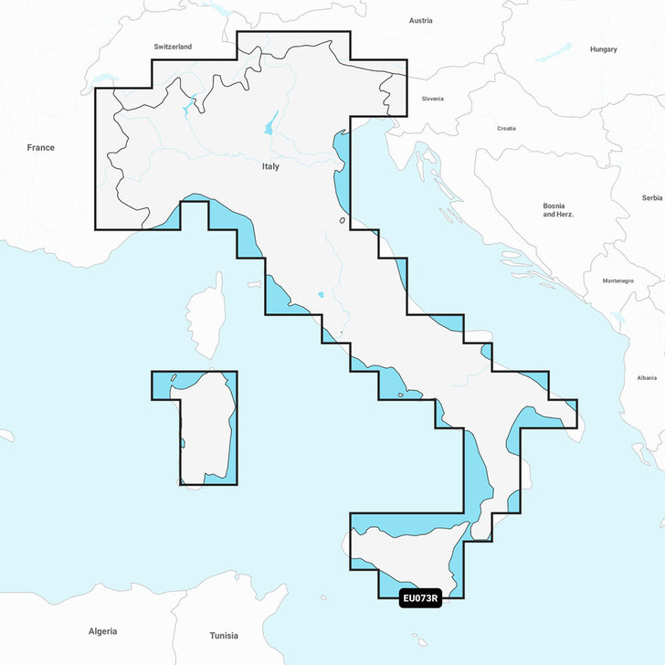  Garmin Navionics+ NSEU073R - Italy Lakes & Rivers - Marine Chart 