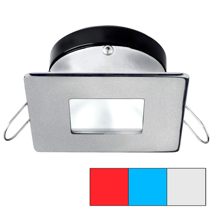 I2Systems Inc i2Systems Apeiron A1120 Spring Mount Light - Square/Square - Red, Cool White & Blue - Brushed Nickel 