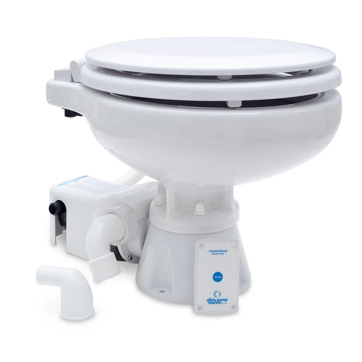  Albin Group Marine Toilet Standard Electric EVO Compact Low - 12V 