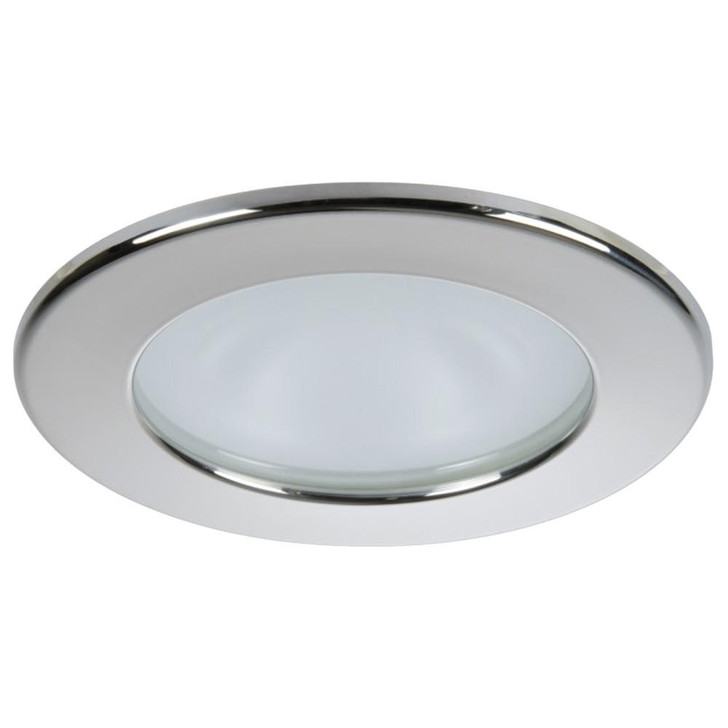  Quick Kai XP Downlight LED - 6W, IP66, Spring Mounted - Round Stainless Bezel, Round Daylight Light 