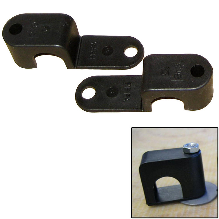  Weld Mount Single Poly Clamp f/1/4" x 20 Studs - 5/8" OD - Requires 1.5" Stud - Qty. 25 