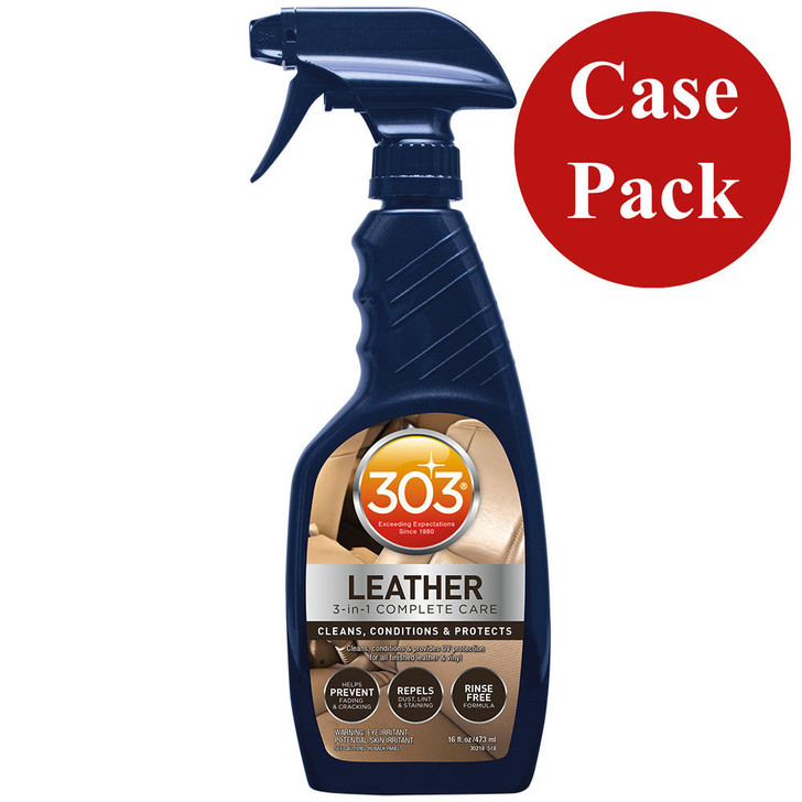  303 Automotive Leather 3-In-1 Complete Care - 16oz *Case of 6* 