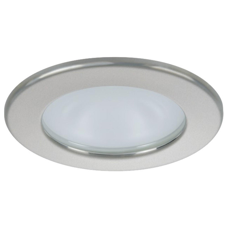  Quick Kai XP Downlight LED - 6W, IP66, Spring Mounted - Round Satin Bezel, Round Warm White Light 