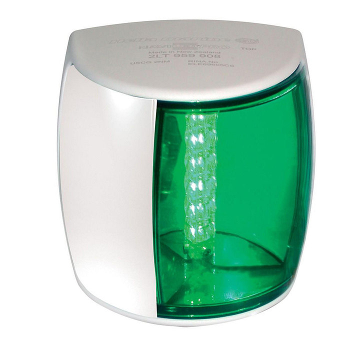  Hella Marine NaviLED PRO Starboard Navigation Lamp - 2nm - Green Lens/White Housing 