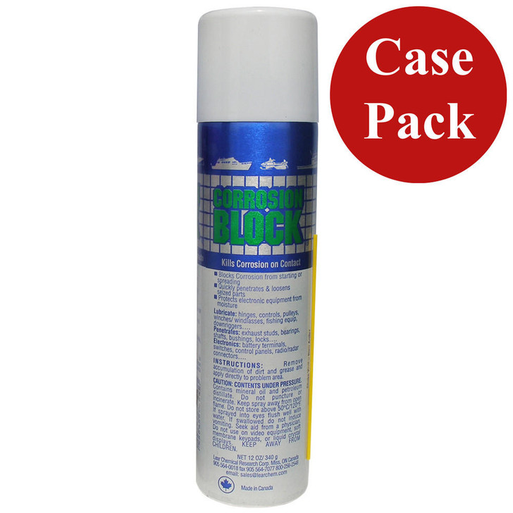  Corrosion Block 12oz Aerosol Can - Non-Hazmat, Non-Flammable & Non-Toxic *Case of 12* 