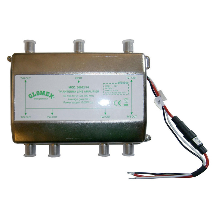 Glomex Marine Antennas Glomex 6-Way Splitter Up To 6 TVs 