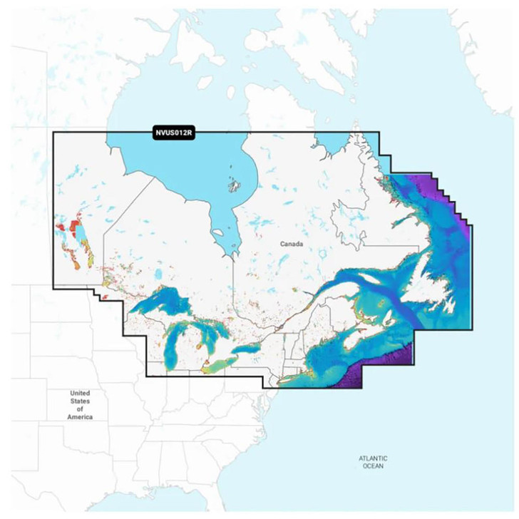  Garmin Navionics Vision+™ NVUS012R Canada, East & Great Lakes 