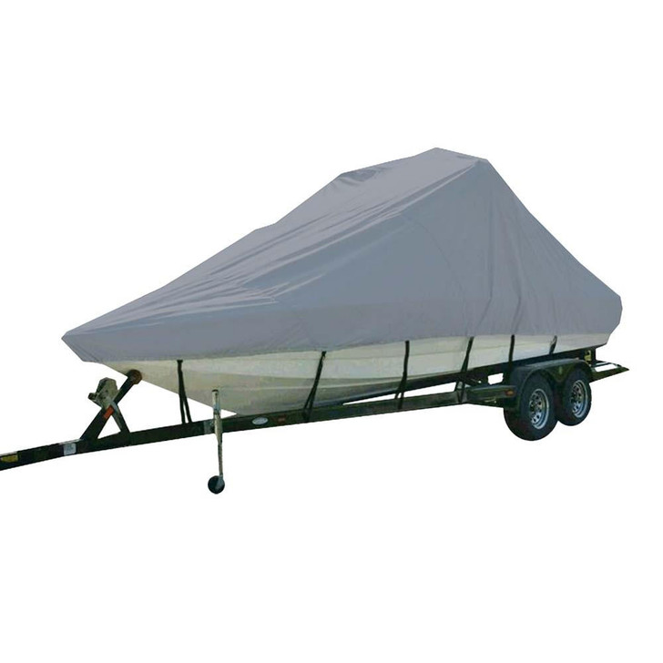 Carver by Covercraft Carver Sun-DURA® Specialty Boat Cover f/18.5' Sterndrive V-Hull Runabout/Modified Boats - Grey 
