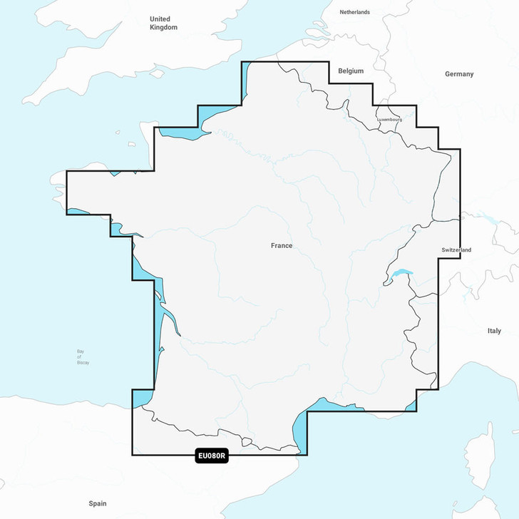  Garmin Navionics Vision+ NVEU080R - France, Lakes & Rivers - Inland Marine Chart 