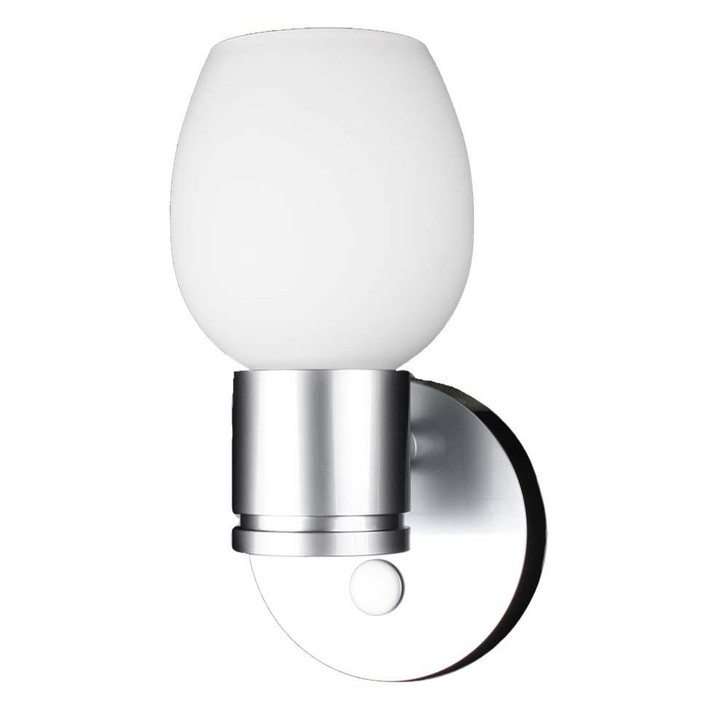 Lunasea Lighting Lunasea LED Wall Light - Brushed Nickel - Tulip Glass 