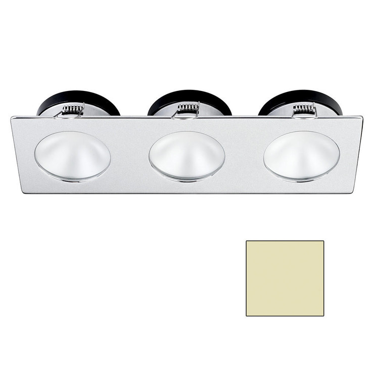I2Systems Inc i2Systems Apeiron A1110Z - 4.5W Spring Mount Light - Triple Round - Warm White - Brushed Nickel Finish 