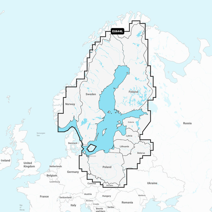  Garmin Navionics+ NSEU644L - Baltic Sea - Marine Chart 