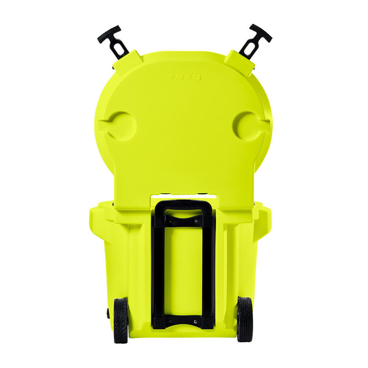  LAKA Coolers 30 Qt Cooler w/Telescoping Handle & Wheels - Yellow 