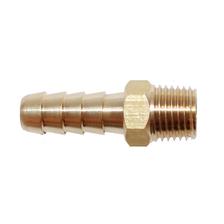 Attwood Marine Attwood Universal Brass Fuel Hose Fitting - 1/4" NPT x 5/16" Barb 