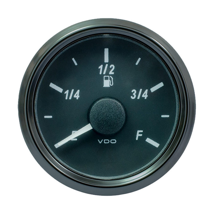  VDO SingleViu 52mm (2-1/16") Fuel Level Gauge - E/F Scale - 0-180 Ohm 