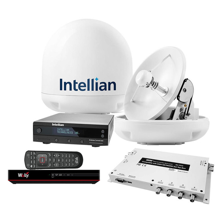  Intellian i3 US System w/DISH/Bell MIM-2 (w/3M RG6 Cable) 15M RG6 Cable & DISH HD Wally Receiver 