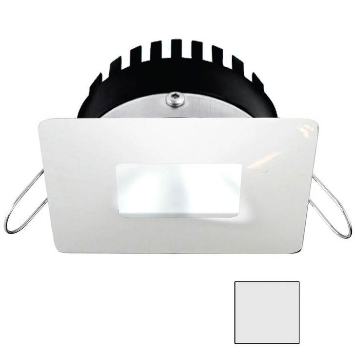 I2Systems Inc i2Systems Apeiron PRO A506 - 6W Spring Mount Light - Square/Square - Cool White - White Finish 