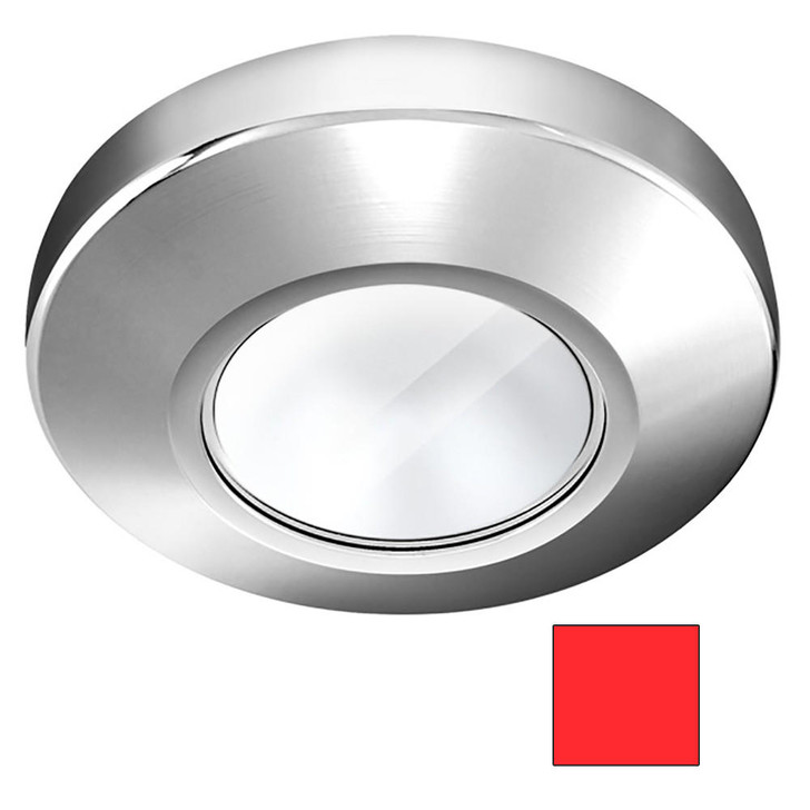 I2Systems Inc i2Systems Profile P1100 1.5W Surface Mount Light - Red - Chrome Finish 