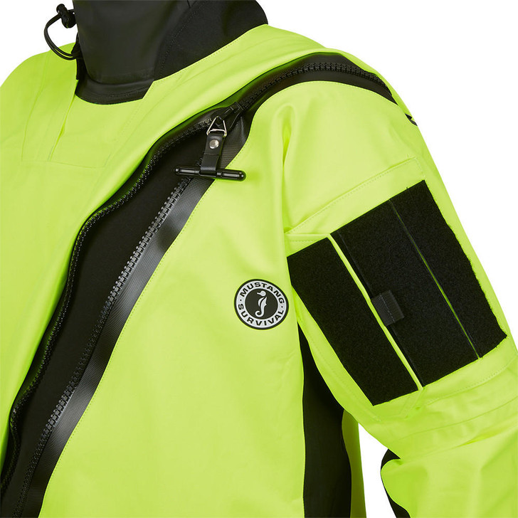 Mustang Survival Mustang Sentinel™ Series Water Rescue Dry Suit - Fluorescent Yellow Green-Black - Small Short 