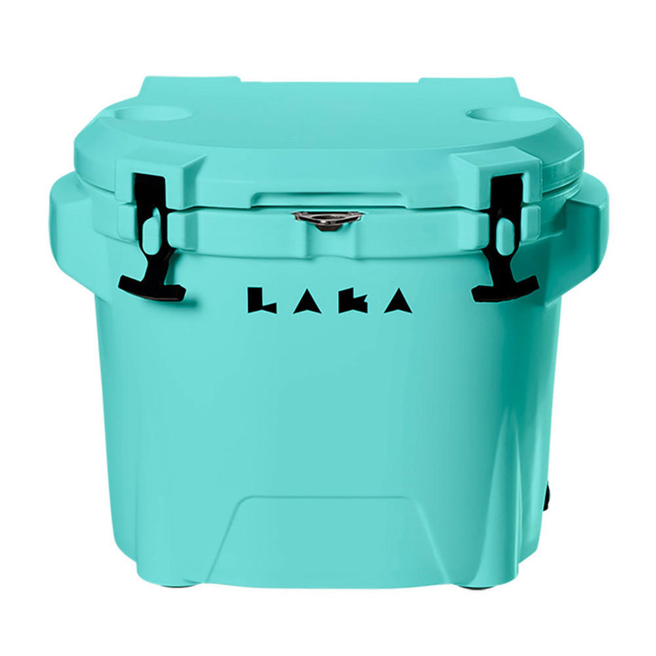  LAKA Coolers 30 Qt Cooler w/Telescoping Handle & Wheels - Seafoam 