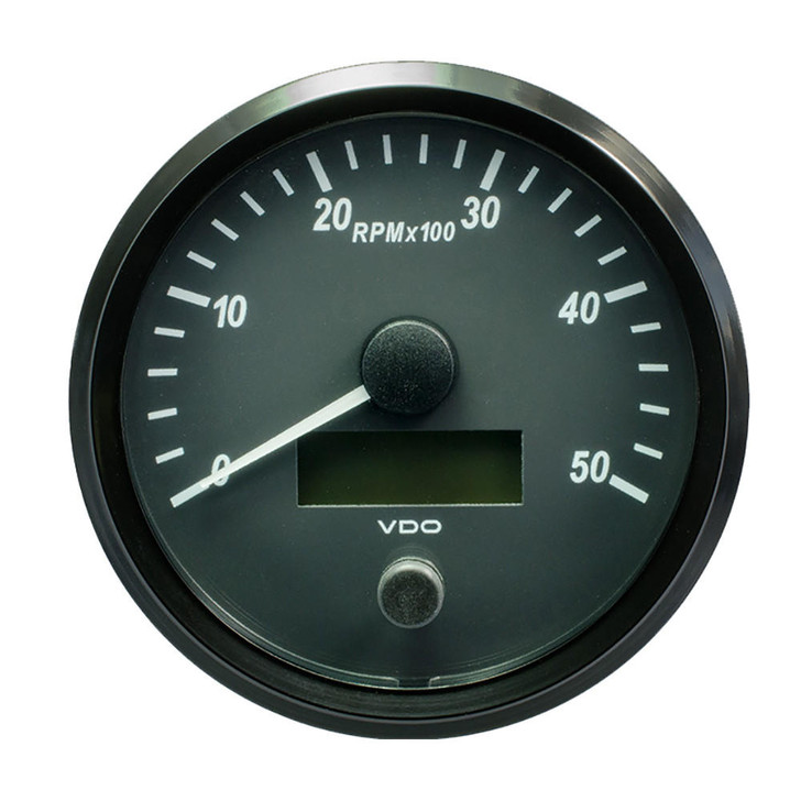  VDO SingleViu 100mm (4") Tachometer - 5000 RPM 