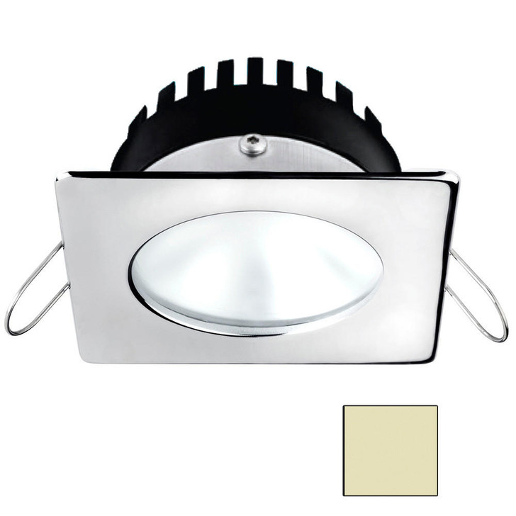 I2Systems Inc i2Systems Apeiron A506 6W Spring Mount Light - Square/Round - Warm White - Polished Chrome Finish 