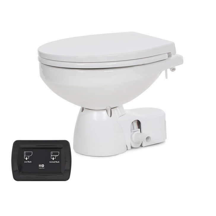  Jabsco Quiet Flush E2 Fresh Water Toilet Regular Bowl - 24V – Soft Close Lid 