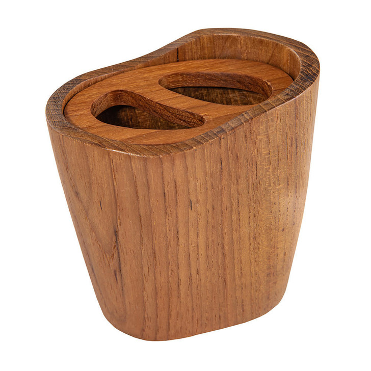  Whitecap Oval Toothbrush Holder (Oiled) - Teak 