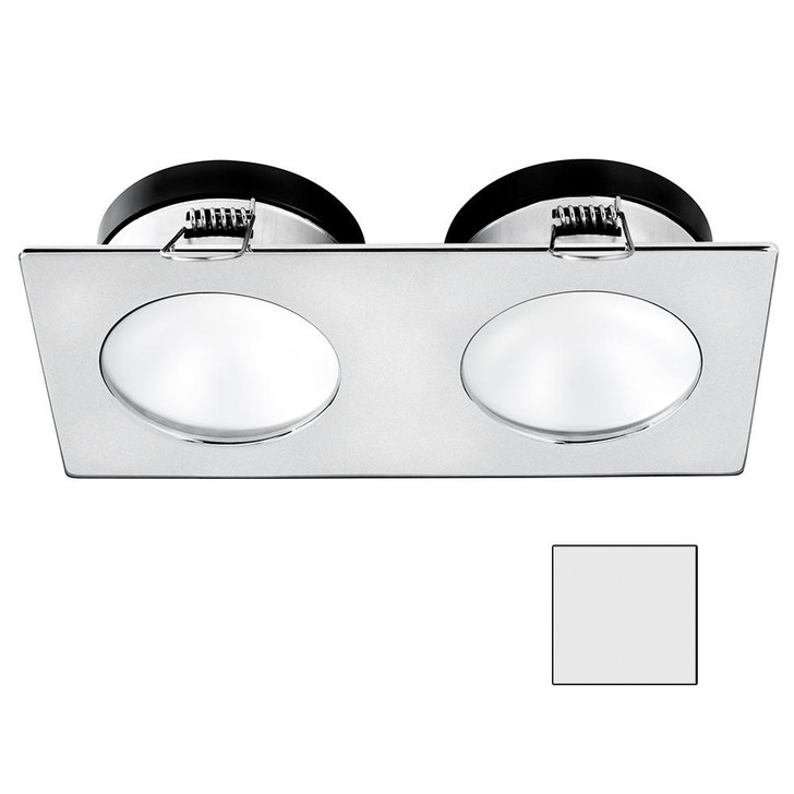 I2Systems Inc i2Systems Apeiron A1110Z - 4.5W Spring Mount Light - Double Round - Cool White - Brushed Nickel Finish 