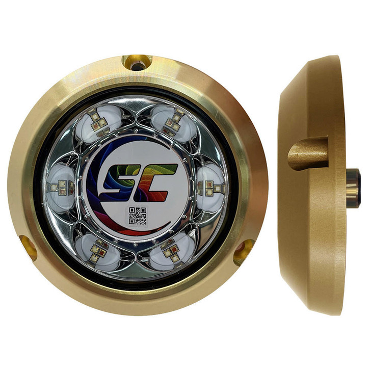 Shadow-Caster LED Lighting Shadow-Caster SC3 Series CC (Full Color Change) Bronze Surface Mount Underwater Light 
