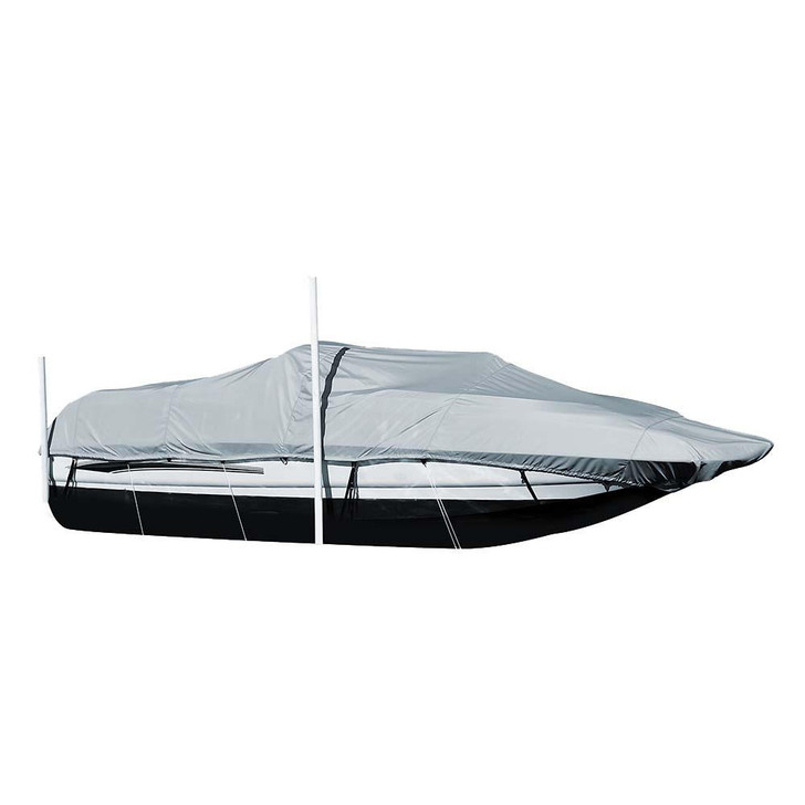 Carver by Covercraft Carver Sun-DURA® Styled-to-Fit Boat Cover f/20.5' Sterndrive Deck Boats w/Walk-Thru Windshield - Grey 